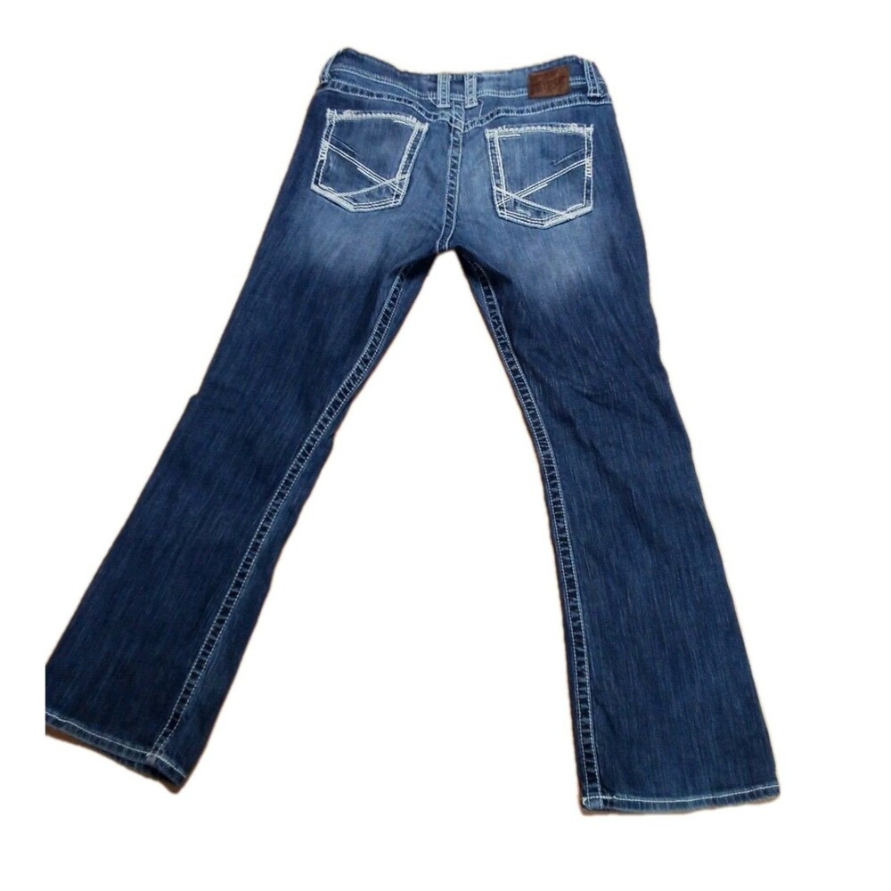 Women's Buckle BKE Culture Bootcut Jeans  SIze 34R Stains In Picture